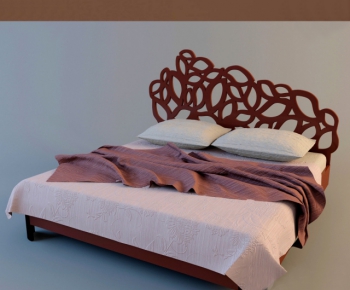 Modern Double Bed-ID:659823224