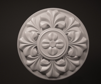 European Style Plaster Carved Top Plate-ID:793361573