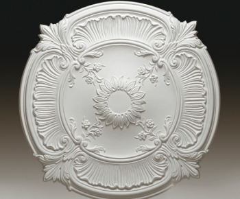 European Style Plaster Carved Top Plate-ID:492369746