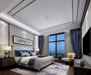 New Chinese Style Bedroom-ID:792896679