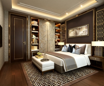 Post Modern Style Hong Kong Style Bedroom-ID:389355261