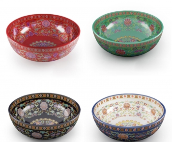 新中式瓷碗餐具-ID:913039158