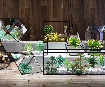 Modern Nordic Style Potted Green Plant-ID:464119815