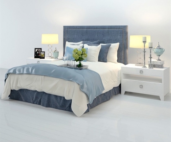 Modern Double Bed-ID:223293693