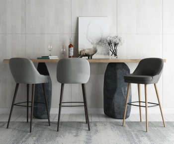 Modern Nordic Style Bar Chair-ID:652480546