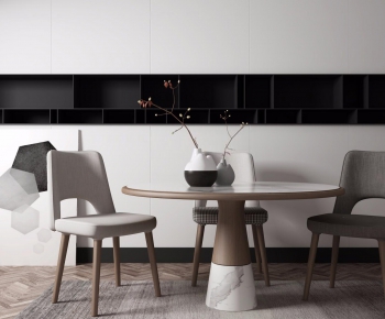 Modern Nordic Style Dining Table And Chairs-ID:759779641