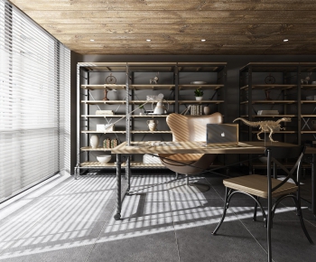 Industrial Style Study Space-ID:344549983