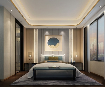 New Chinese Style Bedroom-ID:862369173