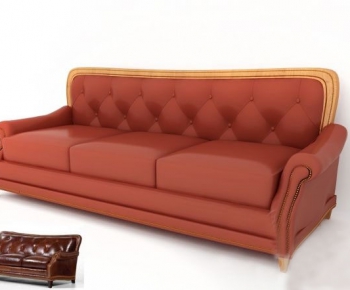 European Style Three-seat Sofa-ID:716796172