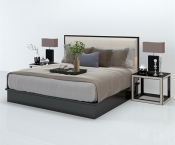 Modern Double Bed-ID:339079869