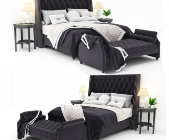 Modern Simple European Style Double Bed-ID:198267731