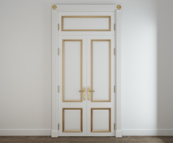 Simple European Style Solid Wood Door-ID:626784258