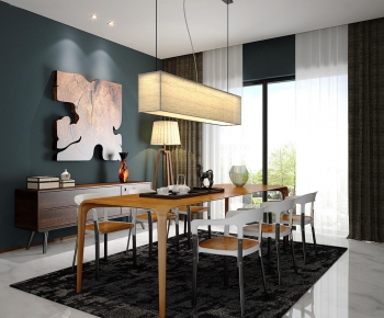 Modern Nordic Style Dining Room-ID:489533425