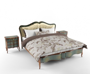 European Style Double Bed-ID:400246626