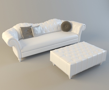 Simple European Style A Sofa For Two-ID:936375373