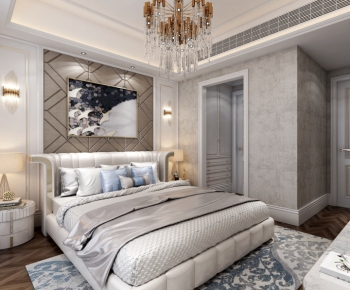 Simple European Style Bedroom-ID:558723411