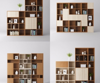 Modern Nordic Style Bookcase-ID:643445193