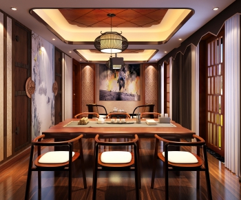 New Chinese Style Dining Room-ID:512330658