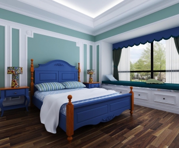 Mediterranean Style Bedroom-ID:409719317