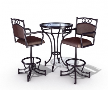 Simple European Style Bar Chair-ID:628865884