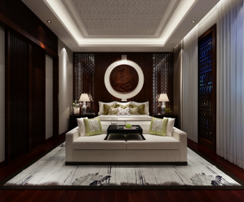 New Chinese Style Bedroom-ID:935652657