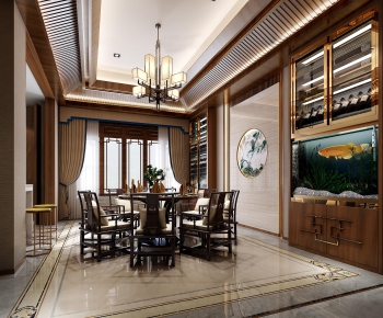New Chinese Style Dining Room-ID:564806848