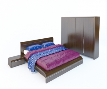 Modern Double Bed-ID:520412778