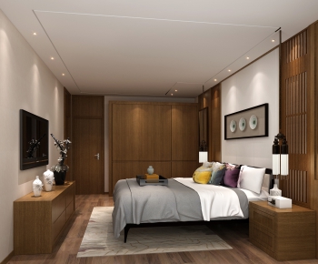 New Chinese Style Bedroom-ID:943780668