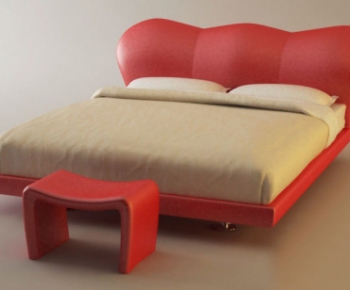 Modern Double Bed-ID:897471656