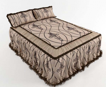 Simple European Style Double Bed-ID:133730624
