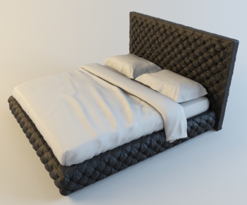 Modern Double Bed-ID:621413986