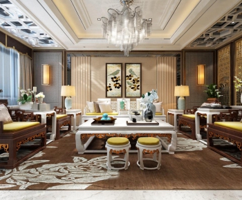 Chinese Style A Living Room-ID:321932147