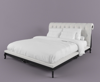 European Style New Classical Style Double Bed-ID:906042434