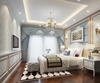 Simple European Style Bedroom-ID:597000516