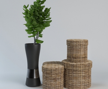 Modern Potted Green Plant-ID:514001486