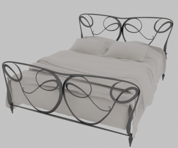 Modern Double Bed-ID:859309592