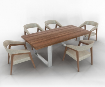 Modern Dining Table And Chairs-ID:395355113
