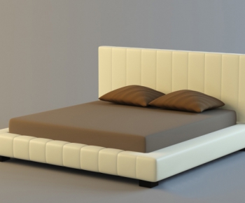 Modern Double Bed-ID:925482248