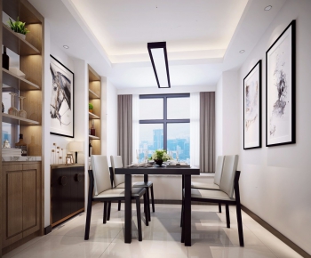 Modern New Chinese Style Dining Room-ID:321630396