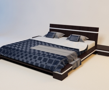 Modern Double Bed-ID:509274114