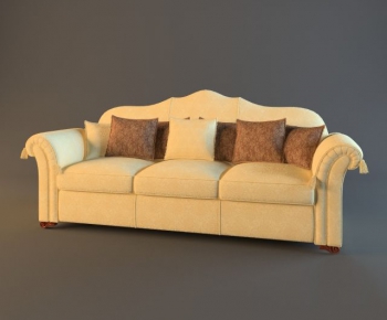European Style Three-seat Sofa-ID:703642349