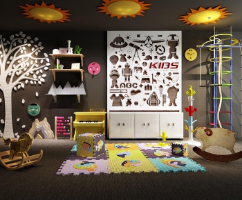 儿童幼儿园儿童家具树形墙饰拼图柜儿童玩具-ID:393204221