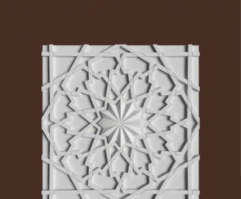 European Style Plaster Carved Top Plate-ID:879422529