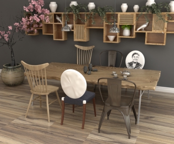 Nordic Style Dining Table And Chairs-ID:590013818