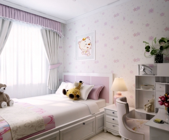 Simple European Style Children's Room-ID:666814523