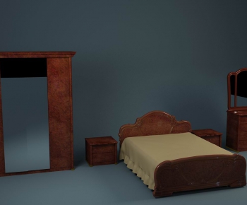 Modern Double Bed-ID:824507385