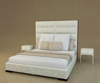 Modern Double Bed-ID:744173215