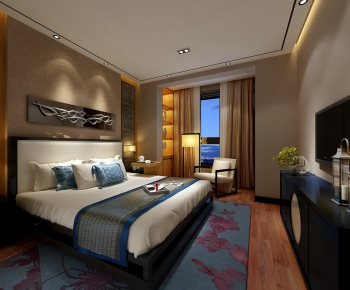 New Chinese Style Bedroom-ID:910670357