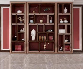 New Chinese Style Bookcase-ID:504787873
