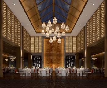 Southeast Asian Style Banquet Hall-ID:879893587